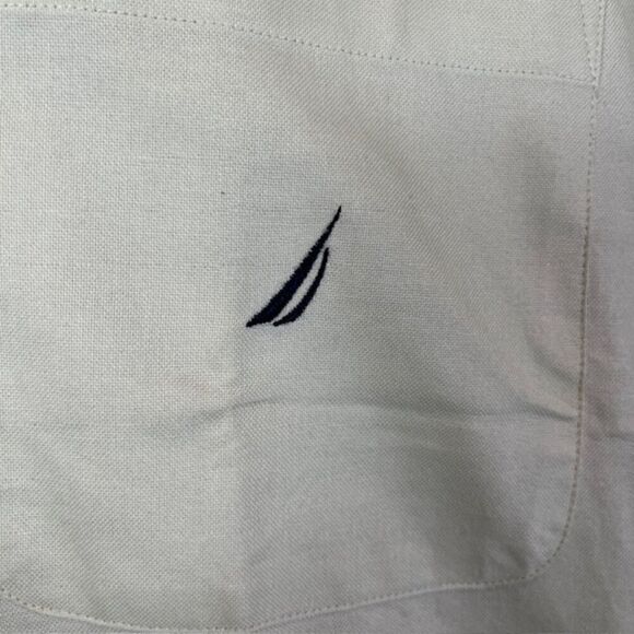 Nautica Men's Vintage Oxford Light Green Button Down Shirt Size 16 1/2 32-33 - Picture 2 of 9